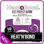 HeatnBond EZ-Print Featherlite Iron-On Adhesive-8.5X11 10/Pkg