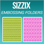 Sizzix Textured Impressions Embossing Folders 2PK - Dotted Squares Set