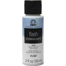 Folkart Flash Iridescent Top Coat 2oz - Blue Violet*