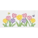 Jack Dempsey Stamped Pillowcases with White Perle Edge 2 pack Beautiful Blooms*