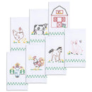 Jack Dempsey Stamped Decorative Hand Towels 17"x28" 7 pack The Countryside*