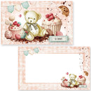 Asuka Studio Beary Sweet Journal Card Pack 20 pack 4 Designs/5 Each*