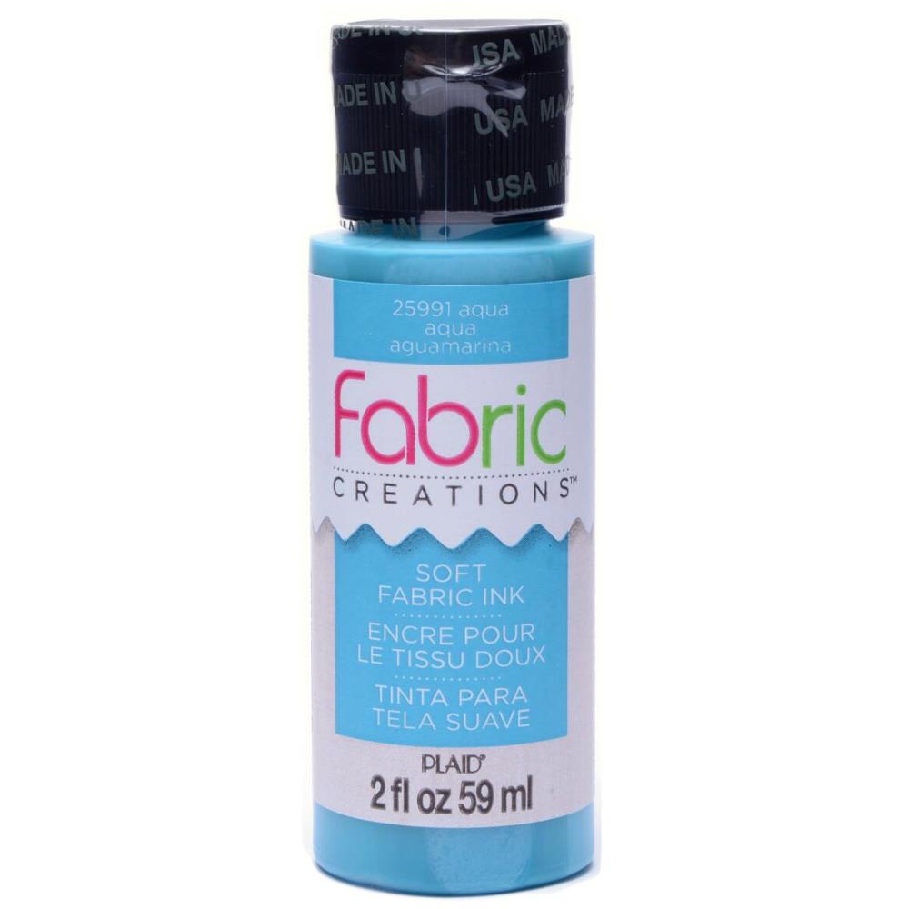 Plaid Fabric Creations Soft Fabric Ink 2oz. - Aqua – CraftOnline