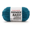 Premier Basix Chenille Brights Yarn - Teal Blue