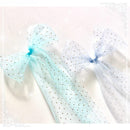 Memory Place Trim Sheer Glitter Ribbon 2.3"X 1yd Blueberry/Sky blue*