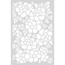 Crafter's Companion Sara Signature Floral Elegance Stencil 4"X6" Perfect Peonies*