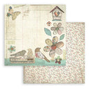 Stamperia Double-Sided Paper Pad 8"x 8" 10/Pkg - Garden