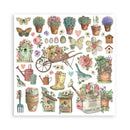 Stamperia Double-Sided Paper Pad 8"x 8" 10/Pkg - Garden