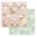 Stamperia Double-Sided Paper Pad 8"x 8" 10/Pkg - Shabby Rose