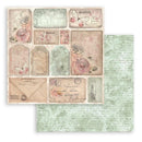 Stamperia Double-Sided Paper Pad 8"x 8" 10/Pkg - Shabby Rose