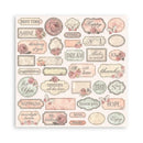 Stamperia Double-Sided Paper Pad 8"x 8" 10/Pkg - Shabby Rose
