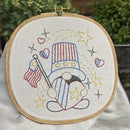 Aunt Martha's - Hand Embroidery Iron-On Transfer Pattern Gnome Of The Month*