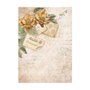 Stamperia Assorted Rice Paper Backgrounds A6 8/Sheets - Golden Harmony