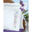 Jack Dempsey Stamped Pillowcases W/White Perle Edge 2/Pkg 2 Birds*