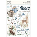 Simple Vintage Fresh Snow Rub-Ons 6"X8"