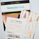 Deco Foil Transfer Sheets 6"X6" 12/Pkg - Blizzard