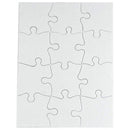 Hygloss Compoz-A-Puzzle Blank Jigsaw Puzzle 5.5"X8" 24/Pkg 12 Pieces*
