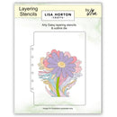 Lisa Horton Crafts Layering Stencils And Die Arty Daisy