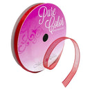 Morex Ribbon Organdy .25"X10yd Red