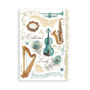 Stamperia A5 Washi Pad 8/Pkg - Masquerade