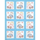 Jack Dempsey Themed Stamped White Quilt Blocks 9"X9" 12/Pkg Rag Dolls