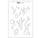 Sizzix A5 Clear Stamps Set by Stacey Park - Drip, Drip, Drop