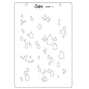 Sizzix A5 Clear Stamps Set by Stacey Park - Drip, Drip, Drop
