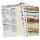 Gold Collection fabric swatch book with color chart and instructions on a white background