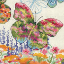 Dimensions Counted Cross Stitch Kit 10"X13" Floral Butterfly (14 Count)