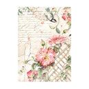 Stamperia Assorted Rice Paper Backgrounds A6 8/Sheets - House of Roses