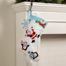 Bucilla Felt Stocking Applique Kit 18" Long Snow Angel Friends