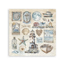 Stamperia Stickers 6.5"x 6.5" 4/Pkg - Silent Sea