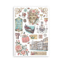 Stamperia A5 Washi Pad 8/Pkg - Venice City of Art