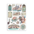 Stamperia A5 Washi Pad 8/Pkg - Venice City of Art