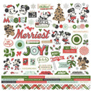 Simple Stories Cardstock Stickers 12"X12" Say Cheese Classic Mouse Christmas