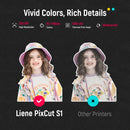 Liene Photo Sticker Cutter Paper 4"x 7" W/Ink Cartridge 72 Sheets