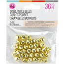 CousinDIY Jingle Bells 0.375" 36/PKg Gold