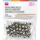 CousinDIY Jingle Bells 0.375" 36/PKg Silver
