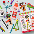 Colorbok Kids Christmas Holiday Ornament Kit Popsicle Stick