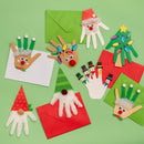 Colorbok Kids Christmas Holiday Card Kit Hand Print