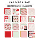 Carta Bella Double-Sided Cardmakers Mega Paper Pad 6"X6" Be Mine