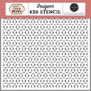 Carta Bella Wine Stencil 6"X6" Vineyard Trellis