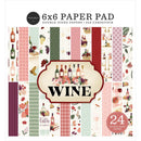 Carta Bella Double-Sided Paper Pad 6"X6" WINE^