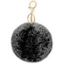 Pepperell Braiding Faux Fur Zipper Poms Black Frosted