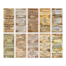Poppy Crafts Vintage Text Scrap Paper Pack - Recipes
