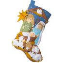 Bucilla - Little Blessed Nativity Felt Stocking Kit 18 Inch