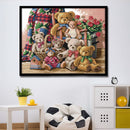Poppy Crafts Cross-Stitch Kit - Bear Family*