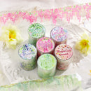 Poppy Crafts Floral Sticker Roll - Green Heart