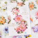 Poppy Crafts Flower Sticker Roll - Pink Roses