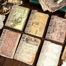 Poppy Crafts Burnt Edge Scrap Paper Pack - Vintage Tags & Writings